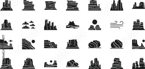 Modern library icon set for design