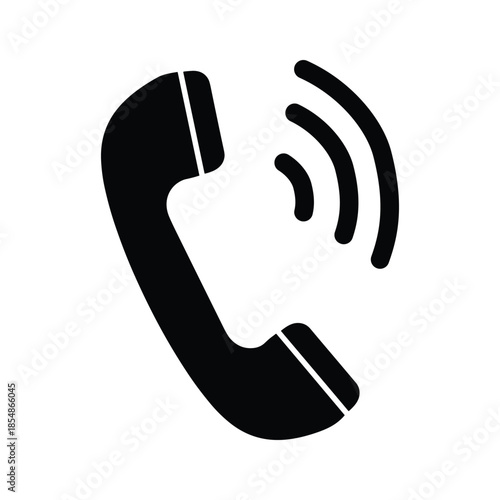 Phone receiver with signal waves