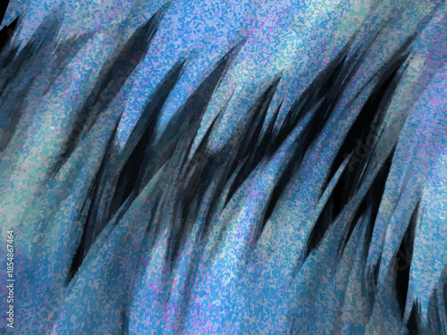 動きのある青系抽象アート背景 /Abstract Blue Dynamic Background Illustration