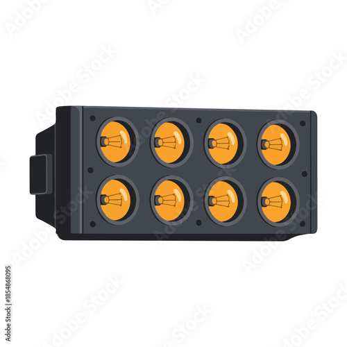 Vector Drawing of Blinder Stage Light