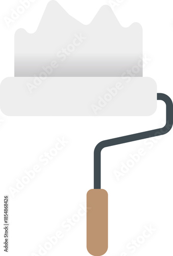 白いローラーのアイコン