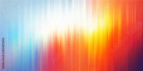 An abstract rainbow background features a colorful spectrum of bright lines and motion blur, creating a vibrant vector art illustration with an energetic texture and light pattern for a modern wallpap