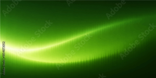 A dark green abstract wallpaper features a digital wave pattern with blue light rays and glowing lines moving through black space to create a motion concept backdrop