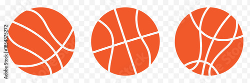 basketball sport equipment solid icon . Basketball logo vector icon . eps 10. Orange color basketball symbols.