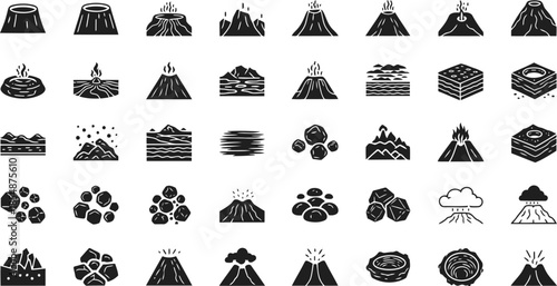 Modern building icons collection