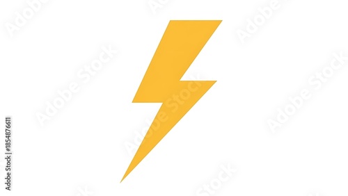 Yellow lightning bolt icon against white background