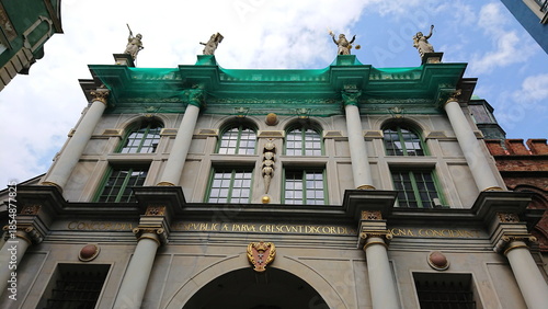 Green Gate historic city gate in Gdansk old town