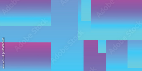 Abstract colorful background vector design with bright 3d geometric squares and blue digital cube patterns for a modern business web banner illustration