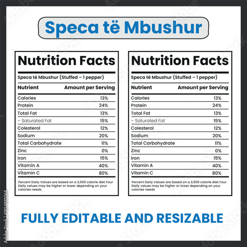 Speca të Mbushur Illustration – Traditional Albanian Stuffed Peppers