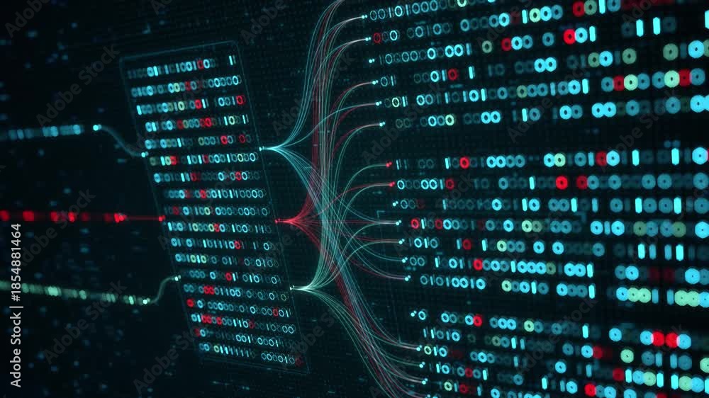 Big Data Analytics, Neural Network Data Flow Visualization, AI Machine ...
