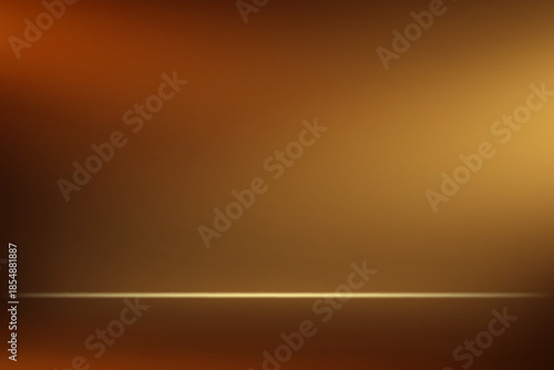 Gold studio background Space for selling products on the website. Vector illustration.