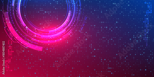 Gaming esports background with glowing dots pattern. Cybersport design.