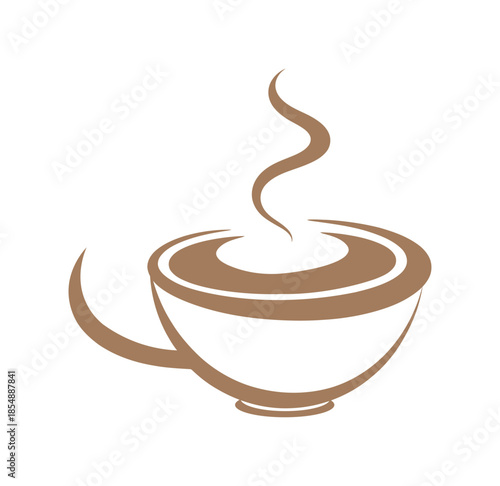 Cozy morning coffee isolated on transparent background, isolated on white background, Vector, illustration