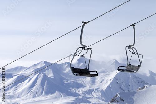 Ropeway at ski resort