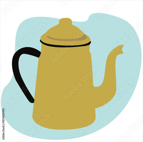 yellow water jug. water jug vector illustration,
