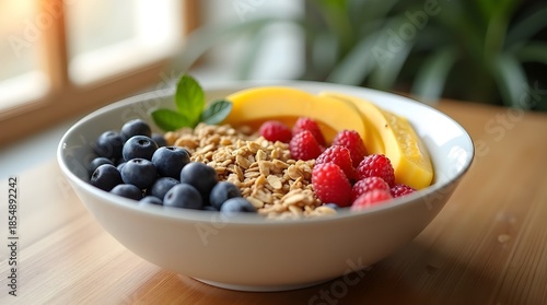 muesli with berries