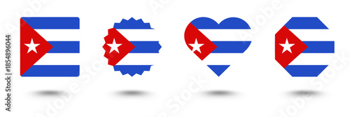 Free Download Set of button Puerto Rico flag - GFXLoad