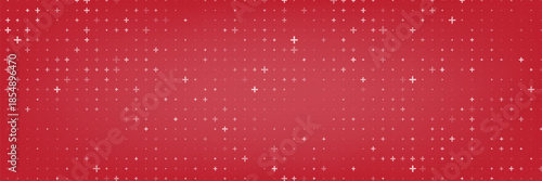 Light Red vector polygonal illustration. Medical cross and plus background. Abstract red border for hospital healthcare and pharmacy. Geometrical shapes ornament. Vector wallpaper.