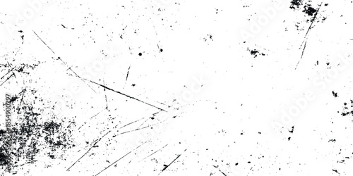 A heavily textured abstract black and white image featuring distressed edges and a faded gritty surface