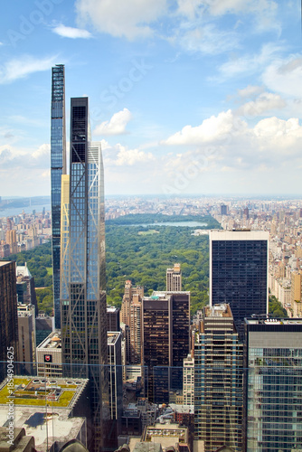 the Central Park New York, view from the top of the rock viewpoint