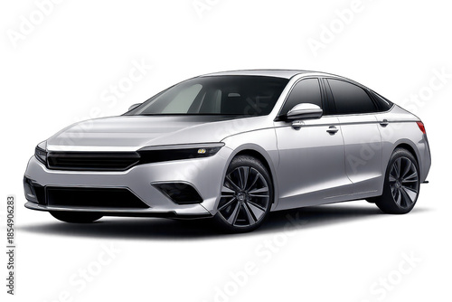 Wallpaper Mural Silver Car on Transparent Background isolated new generation design Torontodigital.ca