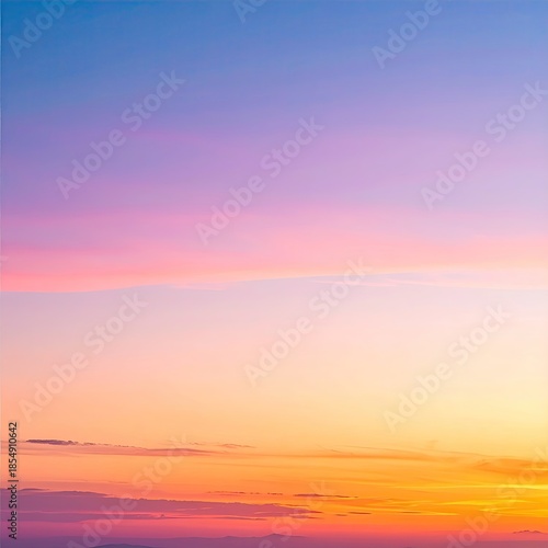 Sunset sky, vibrant colors blending