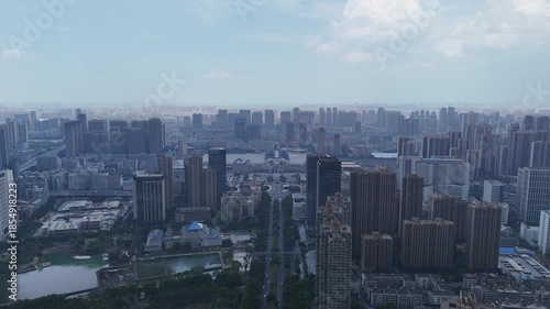 Wallpaper Mural Wuhan Hubei China Aerial City Skyline View Torontodigital.ca