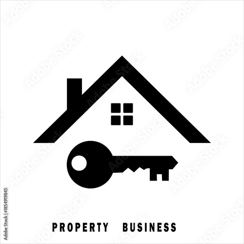 A clean, professional real estate logo symbolizing trust, growth, stability, and modern property solutions. Ideal for agencies, developers, and property brands.
