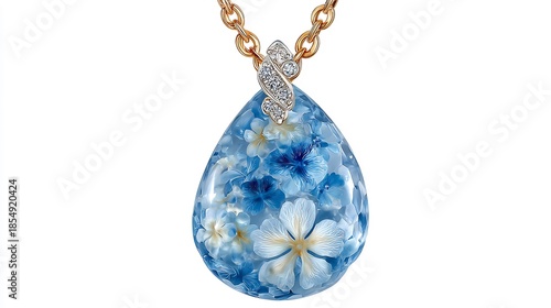 blue easter egg isolated