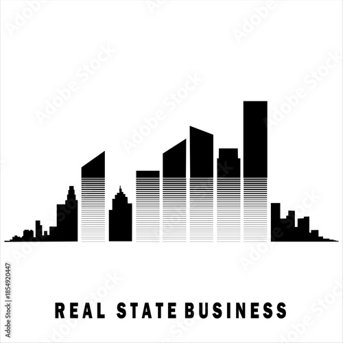 A clean, professional real estate logo symbolizing trust, growth, stability, and modern property solutions. Ideal for agencies, developers, and property brands.