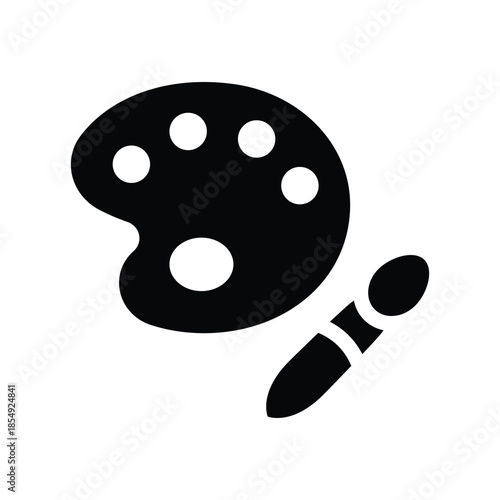  painting glyph icon illustration vector graphic.eps