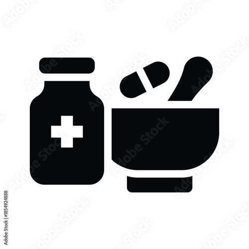 pharmacy glyph icon illustration vector graphic.eps