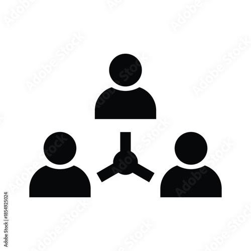 sociology glyph icon illustration vector graphic.eps