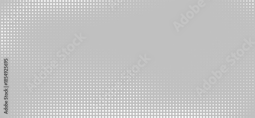White ai dot simple texture with a white halftone dots on a gray backdrop
