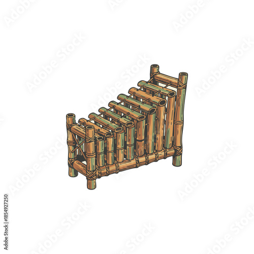 angklung traditional indonesian bamboo instrument art