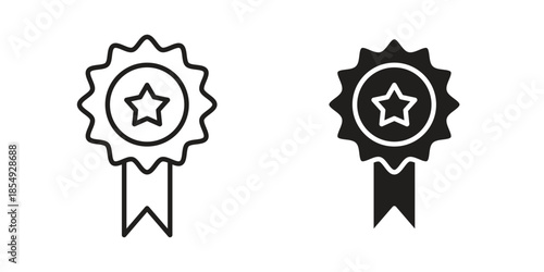 Achievement icons or logo design isolated sign symbol vector illustration - high quality line style vector