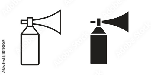 Air horn icons or logo design isolated sign symbol vector illustration - high quality line style vector