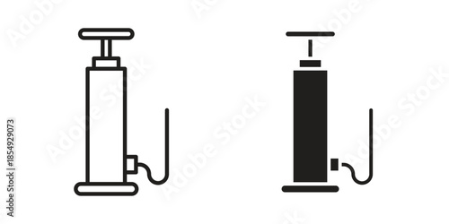 Air pump icons or logo design isolated sign symbol vector illustration - high quality line style vector