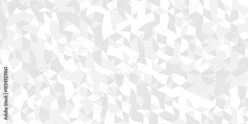 Abstract low polygon paper design. white and gray pattern square background. Geometric print composed of triangles. white triangle tiles pattern mosaic wallpaper background.