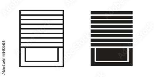 Blinds icons or logo design isolated sign symbol vector illustration - high quality line style vector