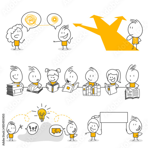 Professional processes of professionals developing new ideas and looking for solutions in the office environment.