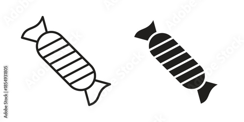 Candy icons or logo design isolated sign symbol vector illustration - high quality line style vector