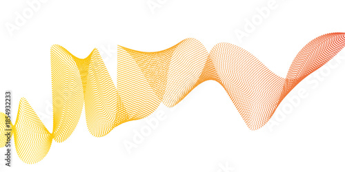 Abstract wave line background with smooth flowing curves. Creative Gold Wave Lines Design elements. Luxury beauty thin curves, white smooth element swoosh speed wave modern stream transparent 