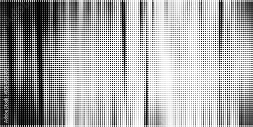 Vertical lines formed by black dots create a distinctive striped halftone pattern with varying intensity.