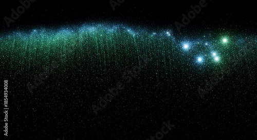 A celestial scene with many twinkling stars and cosmic dust, resembling a galaxy. Represents the immensity of space, wonder, and endless possibility