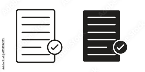 Declarations icons or logo design isolated sign symbol vector illustration - high quality line style vector