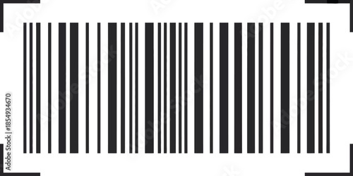 Barcode scan icon, outline vector barcode collection featuring scan me text, mobile smartphone usage for payment systems, product identification, retail distribution, inventory control