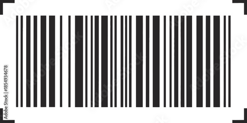Barcode scan icon, vector bar code illustration with simple fake barcode design, scan me text, smartphone usage concept for payment, product distribution, identification, and digital scanning 