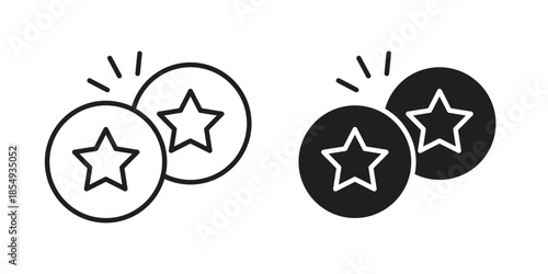 Earn point icons or logo design isolated sign symbol vector illustration - high quality line style vector