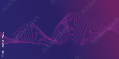 Purple pink gradient mesh background with blended lines nice for banner or card